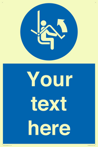 Custom Mandatory: Open safety bar of chairlift